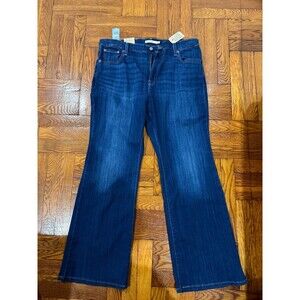 NWT Levi’s women’s 726 flare high rise dark blue denim jeans size 16w
